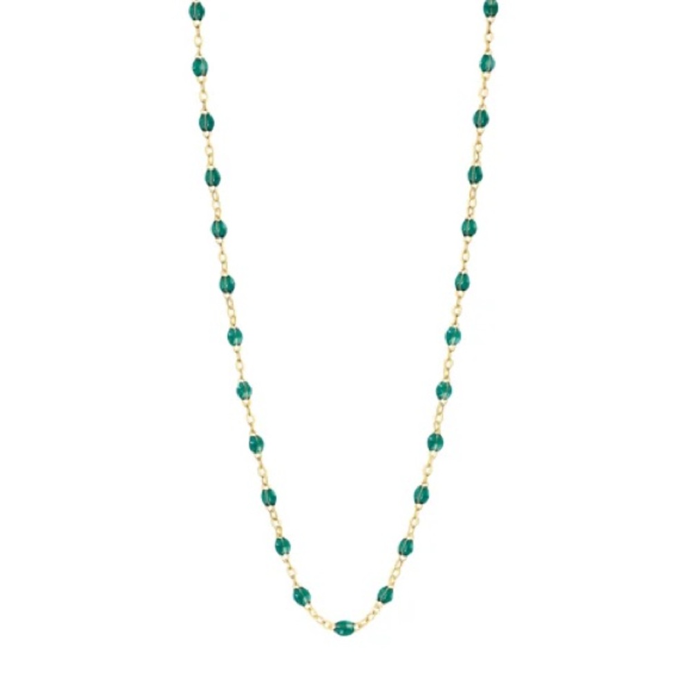 Gigi Clozeau Emerald Beaded Necklace with Diamond Madone Supreme Pendent - Picture 3 of 5